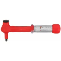WIHA Micrometer Torque Wrench: 1/4 in Drive Size, 5 N-m to 25 N-m, 1 ft-lb_0.5 N-m Torque Increments (MPN 30114)