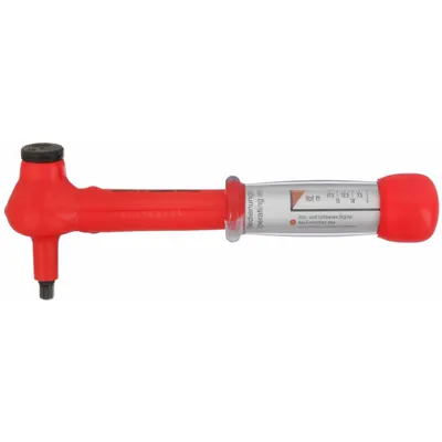 WIHA Micrometer Torque Wrench: 1/4 in Drive Size, 5 N-m to 25 N-m - Non-Insulated Micrometer Torque Wrenches