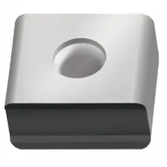 Diamond indexable milling insert for finishing operations on non-ferrous materials, composites, and abrasive alloys. Suitable for high-precision machining in industrial milling applications.