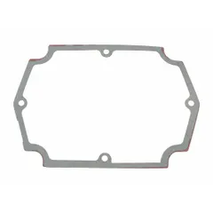 Replacement gasket for sealing the frame cover on compatible Dayton hoist models 2XY32 and 2XY33. Used in industrial lifting applications to prevent contamination and leakage.