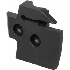 Indexable cutting tool for face grooving operations on workpieces. Used in turning and milling to create grooves for seals, snap rings, or oil passages.