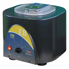 Universal benchtop centrifuge with an 8 x 15 mL capacity, fixed speed control, and digital display. Programmable operation for routine separation of blood, urine, and other fluids. Non-refrigerated, operates on 90/240V AC.