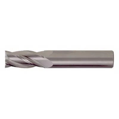 CLEVELAND Square End Mill: Carbide, TiAlN Coated, 4 Flute, 1/4" Mill Dia, 1-1/2" LOC - General Purpose Carbide Square End Mills