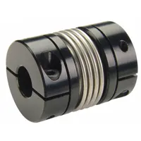 RULAND MANUFACTURING Motion Control Coupling: 1/4 in Bore Dia 1, 3/16 in Bore Dia 2, Aluminum, Inch (MPN BC12-4-3-A)