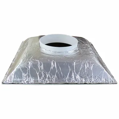 AMERICAN LOUVER Diffuser: Ceiling, 23 3/4 in H, 23 3/4 in W, Lay-In, 6 in Duct, Plastic - Square Cone Diffusers
