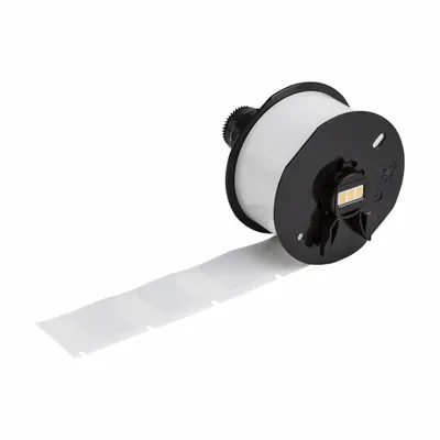 BRADY Wraparound Label: 1 1/4 in x 1 in, Vinyl - Brady Precut Label Roll Cartridges