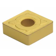 Diamond indexable turning insert for precision machining of non-ferrous materials, composites, and abrasive workpieces. Suitable for turning, facing, and boring operations. Also designated as CNMG190612N-ME.