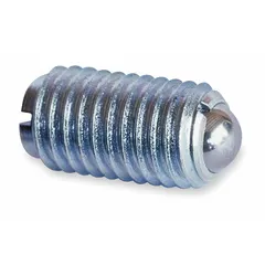 Hex-drive ball plunger with 18-8 stainless steel body and 400 series stainless steel ball. M20x2.5 thread, supplied without thread-locker. Sold in a 5-pack. Used for locating, positioning, or detent force in jigs, fixtures, and assembly tooling.