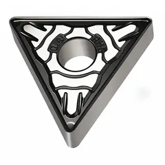 Triangle (T) indexable turning insert with RM5 chipbreaker geometry for effective chip control in medium machining operations. Suitable for general turning on steel and stainless steel. Available in two variants: TNMG432-RM5 WSM10S and TNMG220408-RM5 WSM10S.