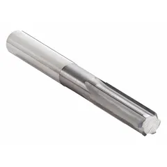 This straight-flute solid carbide chucking reamer is used to precisely enlarge and finish drilled holes to tight tolerances. It is suitable for reaming in ferrous and non-ferrous materials, commonly applied in machining operations where accurate hole sizing and surface finish are required.
