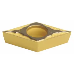This diamond indexable turning insert is designed for precision turning operations. It is suitable for fine finishing and light machining applications where tight tolerances and fine surface finishes are required.