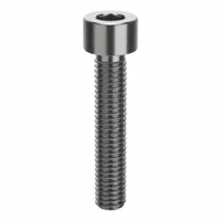 Socket Head Cap Screw: #10-32 Thread Size, 1 in Lg, Std, Plain, Stainless Steel, 316 H5 (MPN ZSS61610F16)