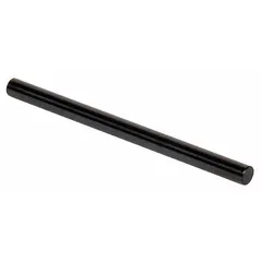 Steel plug and pin gauge with black oxide finish, 0.1150 inch diameter, Class ZZ tolerance of 0.00020 inch, and surface finish 10 microinch or better. Used as a no-go (minus) gauge to verify that a hole's minimum diameter does not exceed the specified limit in quality control applications.