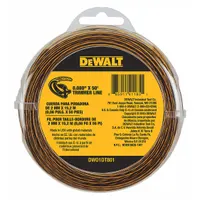 DEWALT String Trimmer Line: 0.08 in Dia, 50 ft Overall Lg, 50 ft or Less (MPN DWO1DT801)