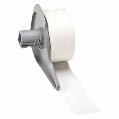 BRADY Continuous Label Stock: 1 in x 50 ft, Polyester, White (Gloss) - Brady Thermal Transfer Continuous Label Rolls