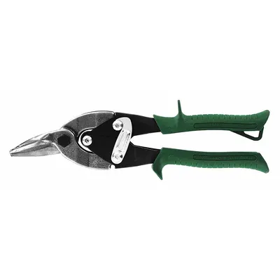 MIDWEST SNIPS Aviation Snip: Right/Straight, 9 3/4 in Overall Lg, 1 1/4 in Cutting Lg - Aviation Snips