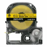 Shrink Tube Cartridge: 1/4 in x 1/4 in, Polyolefin, Yellow (Matte), For 6 AWG to 18 AWG Wire Gauge (MPN 403TR8)