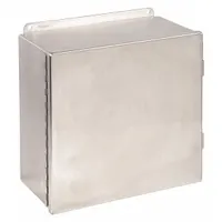 HOFFMAN Enclosure: Steel, 6 in x 4 in x 3 in, NEMA 12/13, Solid Cover, Hinged (MPN A604CHQR)