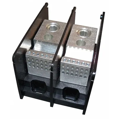 MERSEN Power Distribution Block: Open, Lug, Lug - Open Blocks with Lugs