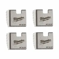 Pipe Threading Die Head: 3/4 in Pipe, NPT, Right Hand, High Speed Steel, 4 No. of Dies, 4 PK (MPN 48-36-1108)