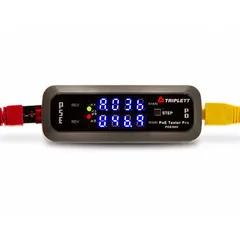 The TRIPLETT POE2000 is a Power over Ethernet tester used to verify PoE functionality in network and video surveillance installations. It helps confirm that PoE switches and injectors deliver correct voltage and power to devices such as IP cameras. The unit includes the tester itself.