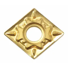This diamond indexable turning insert features a CNMG432 geometry and CA530 grade, designed for finishing and semi-finishing cuts on hardened steels and cast irons. It is suitable for precision turning operations on hard materials such as ceramics, composites, and non-ferrous metals, commonly applied in automotive, aerospace, and general machining.