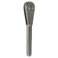 LOOS Wire Rope Clevis Fitting: 3/8 in Compatible Rope Dia, Stainless Steel, Fork End (MPN MS20667-12)