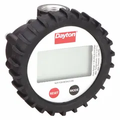 This oval gear totalizer uses electromagnetic sensing to measure flow of antifreeze, diesel, kerosene, and oils. It features a digital display and provides accuracy of +/-0.5%. Suitable for industrial fluid monitoring in fuel handling, lubrication, and process control applications.