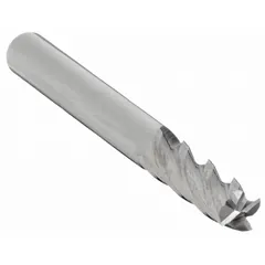 General purpose carbide square end mill with 4 flutes, 9/64" mill diameter, 9/16" length of cut, and 2" overall length. Suitable for milling, slotting, and profiling in metals and composites.