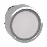 SCHNEIDER Push Button: 22 mm Mounting Size, Metallic, Momentary (MPN ZB4BA18)