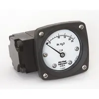 MIDWEST INSTRUMENT Differential Pressure Gauge: Back, 1/4 in NPT Female, ±3-2-3% Gauge Accuracy, 142 (MPN 142-AA-00-OO-25H)