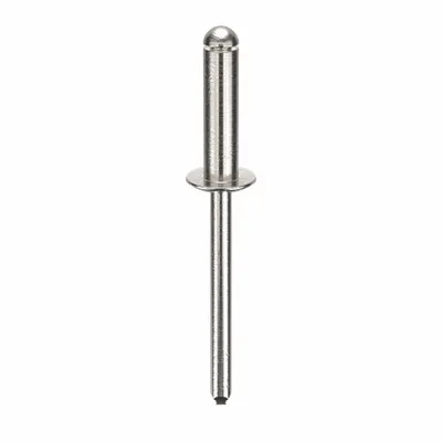 OEM Domed-Head Blind Rivet, 0.188 in Dia, 2 in Overall Length, Open End, PK250 - Domed-Head Blind Rivets