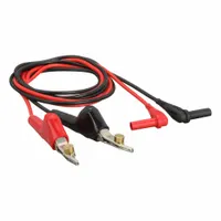 FLUKE Test Leads: CAT I 30V, 5 Way Clip, Right Shrouded Plug, 5 ft Lg, 18 AWG Wire Size (MPN Fluke-TL26A)