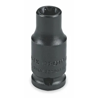 PROTO Impact Socket: 1/4 in Drive Size, Torx, E7 Socket Size, External Torx, Std - 1/4" Drive External Torx Impact Sockets