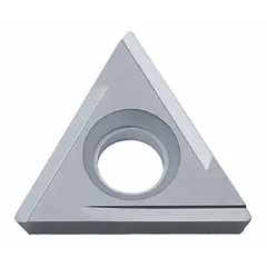This triangle indexable turning insert is made of cermet, suitable for finish turning and light profiling operations on steel and stainless steel workpieces. It is commonly used in CNC lathe applications for general machining.