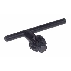 This universal T-handle drill chuck key is constructed from S2 steel and features a 1/4-inch pilot for precise engagement. Designed for use with 1/2-inch capacity drill chucks, it is suitable for tightening and loosening chucks on power tools in general machining and maintenance applications.