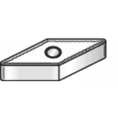 Diamond indexable turning insert for precision machining of non-ferrous materials, composites, and abrasive alloys. Suitable for turning, facing, and profiling operations requiring fine surface finishes. Manufacturer part number 4169373.
