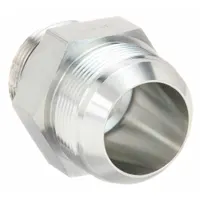 Hydraulic Hose Adapter: 1 1/4 in x 1 1/2 in Fitting Size, Male x Male, ORB x JIC, Rigid, Straight (MPN 202702-20-24S)