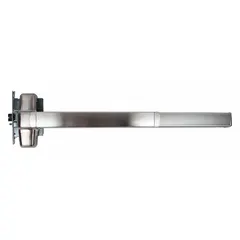 This VON DUPRIN exit device is a mortise type with a touchbar style, finished in chrome. It is designed for doors up to 3 ft wide and is ADA compliant, suitable for commercial egress applications where accessibility is required.