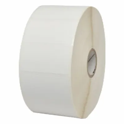 ZEBRA Barcode Printer Labels: 2 in Label Wd, 1 in Label Ht, White, 1 in Core Dia. - Desktop Direct Thermal Labels