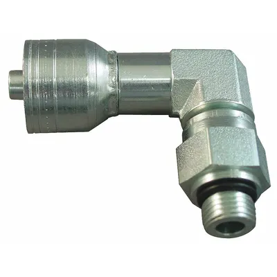 AEROQUIP 90° Elbow Hydraulic Crimp Hose Fitting - Aeroquip Crimp Hydraulic Hose Fittings with ORB Connection
