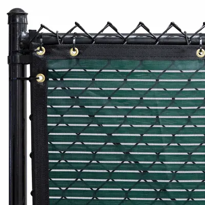 FENCESCREEN Windscreen,5.8 ft H: Green, Polypropylene, 5.8 ft Overall Ht, 50 ft Overall Lg - Privacy & Shade Screens