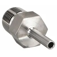 PARKER Compression Fitting Adapter: 1/8 in OD x 1/8 in Pipe Fitting Size, Compression x MNPT (MPN 2MA2N-316)