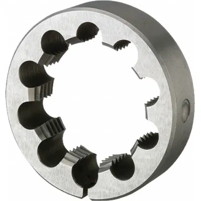 OEM Round Threading Die: 5/16"-24 UNF - Left-Hand Solid Round Threading Dies