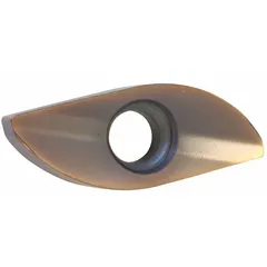 Round indexable milling insert for contouring, slotting, and profiling operations. Suitable for die and mold machining, delivering smooth surface finishes on hardened steels and stainless steels.