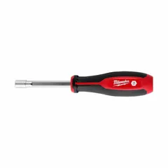 This 7 mm hex pass-through nut driver from MILWAUKEE's HollowCore™ line features a hollow shaft for working on long bolts or threaded rods. The metric, non-magnetized tip is suitable for driving and removing hex fasteners in assembly, electrical, and mechanical applications.