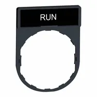Legend Plate: 22 mm Panel Mounting Size, Rectangular, 1 5/8 in Overall Ht x 1 3/16 in Overall Wd (MPN ZBY2334)