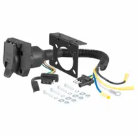 CURT Automotive Wiring Harness: 4-Way Flat, 4-Way Flat, Plastic, 17 in Overall Lg, 3 in Ht (MPN 57672)