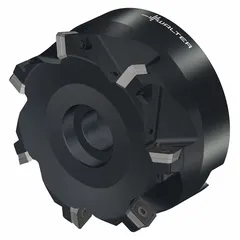Indexable face mill for face milling operations on steel, cast iron, and non-ferrous materials. Accommodates indexable inserts for material removal and surface finishing. Suitable for general machining applications.