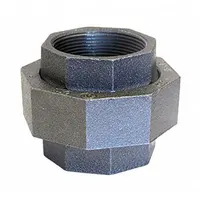 ANVIL Metal Pipe Straight: Union, 300 psi @ 150° F, 2 in x 2 in, Malleable Iron, Made in USA (MPN 0313822181)